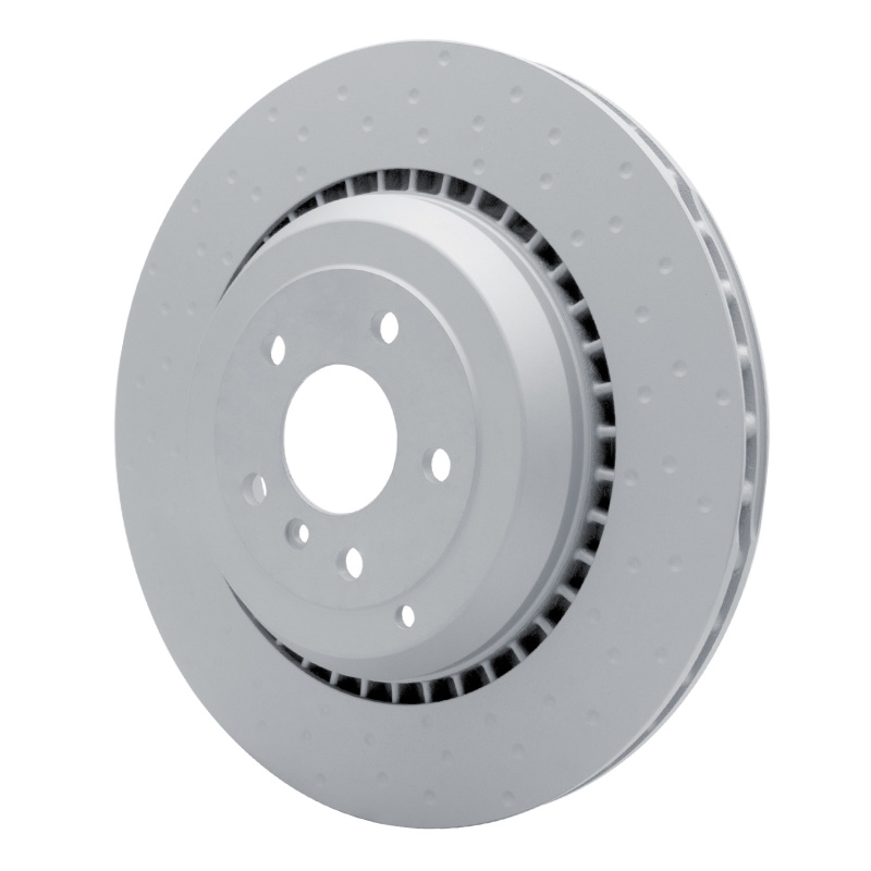 Mercedes-Benz R63 AMG Brake Rotor (1) - Rear - R1 Concepts - Hi-Carbon Alloy GEOMET Coated Rotor - Dimpled - `07-`11